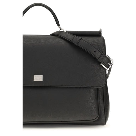 Dolce & Gabbana Black Calf Leather Handbag