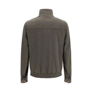 Brunello Cucinelli Gray Wool Full-Length Jacket