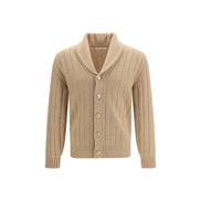 Brunello Cucinelli Beige Cashmere Cardigan