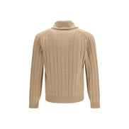 Brunello Cucinelli Beige Cashmere Cardigan