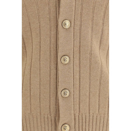 Brunello Cucinelli Beige Cashmere Cardigan