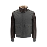 Brunello Cucinelli Gray Cashmere Bomber