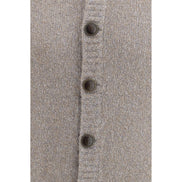 Brunello Cucinelli Gray Wool Cardigan