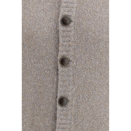 Brunello Cucinelli Gray Wool Cardigan
