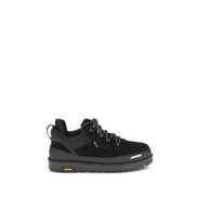 UGG Black Calf Leather Athletic Sneakers