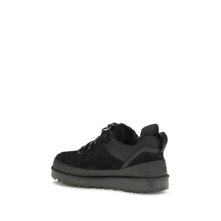 UGG Black Calf Leather Athletic Sneakers