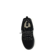 UGG Black Calf Leather Athletic Sneakers