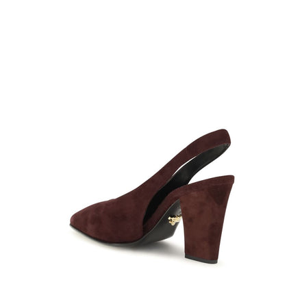 Prada Bordeaux Calf Leather High Heel Pumps
