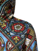 Dolce & Gabbana Multicolor Printed Hooded Sweatshirt Sweater
