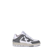 Axel Arigato Gray Calf Leather Athletic Sneakers