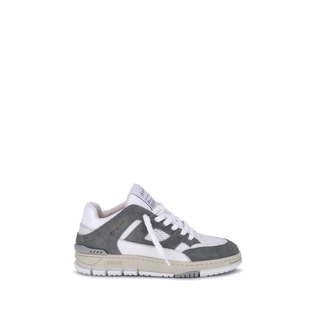 Axel Arigato Gray Calf Leather Athletic Sneakers
