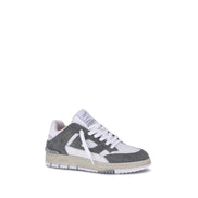 Axel Arigato Gray Calf Leather Athletic Sneakers