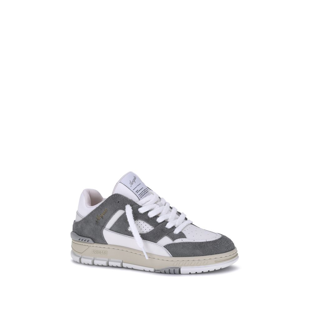 Axel Arigato Gray Calf Leather Athletic Sneakers