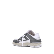 Axel Arigato Gray Calf Leather Athletic Sneakers