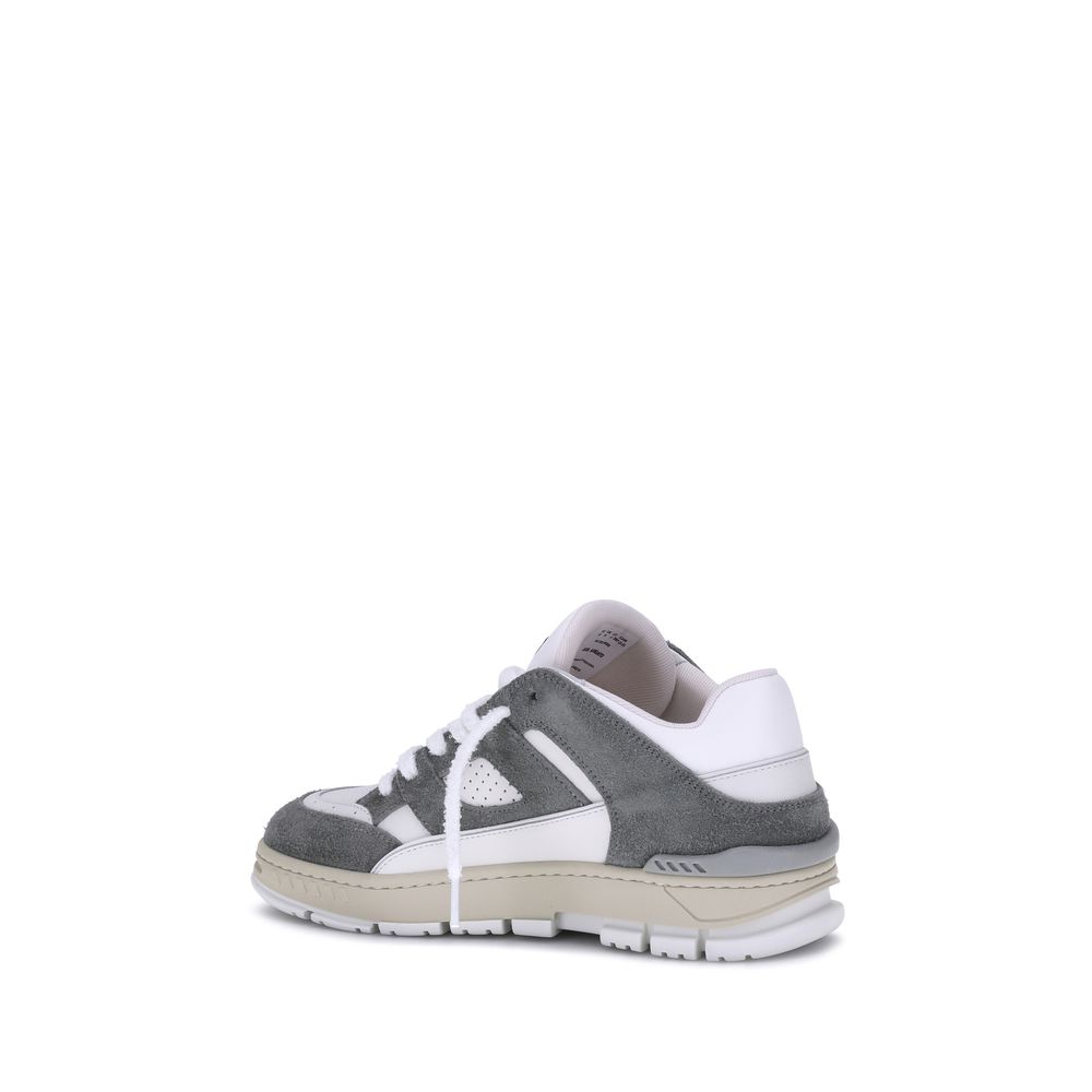 Axel Arigato Gray Calf Leather Athletic Sneakers