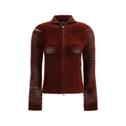 Giorgio Armani Bordeaux Viscose Cardigan