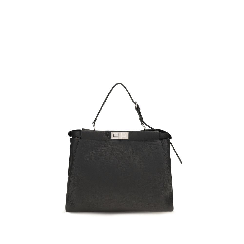 Fendi Black Calf Leather Shoulder Bag