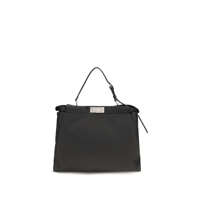 Fendi Black Calf Leather Shoulder Bag