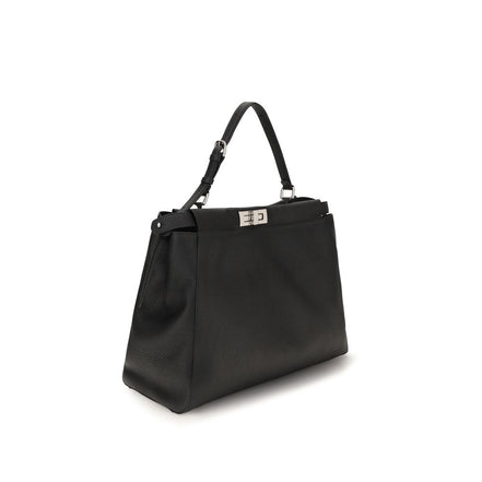 Fendi Black Calf Leather Shoulder Bag