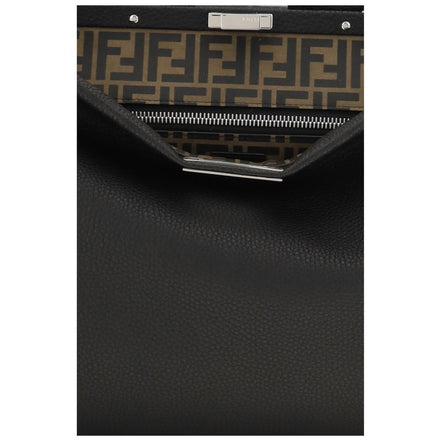 Fendi Black Calf Leather Shoulder Bag