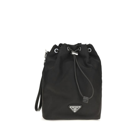 Prada Black Nylon Bucket Bag