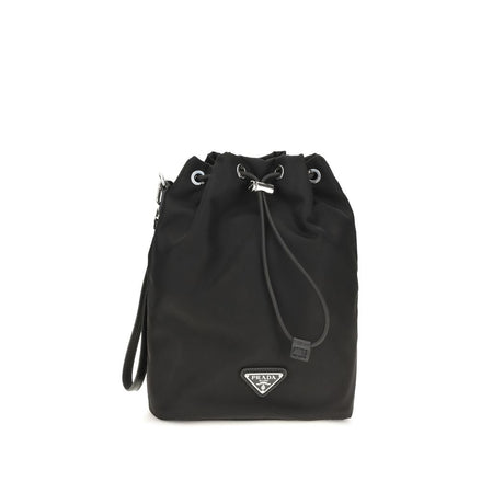 Prada Black Nylon Bucket Bag