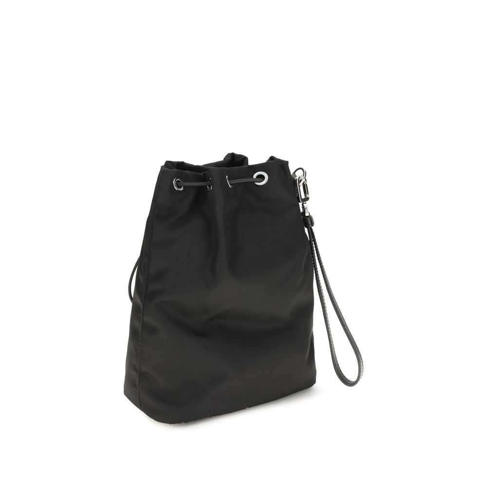 Prada Black Nylon Bucket Bag