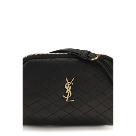 Saint Laurent Black Calf Leather Shoulder Bag