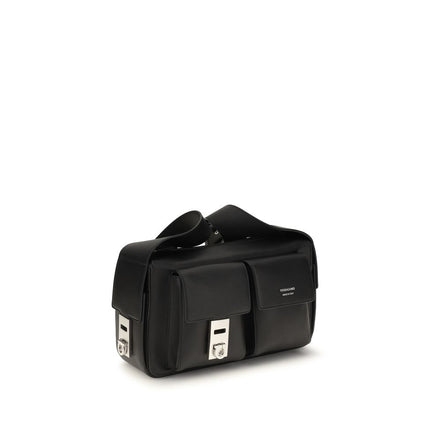 Ferragamo Black Calf Leather Shoulder Bag