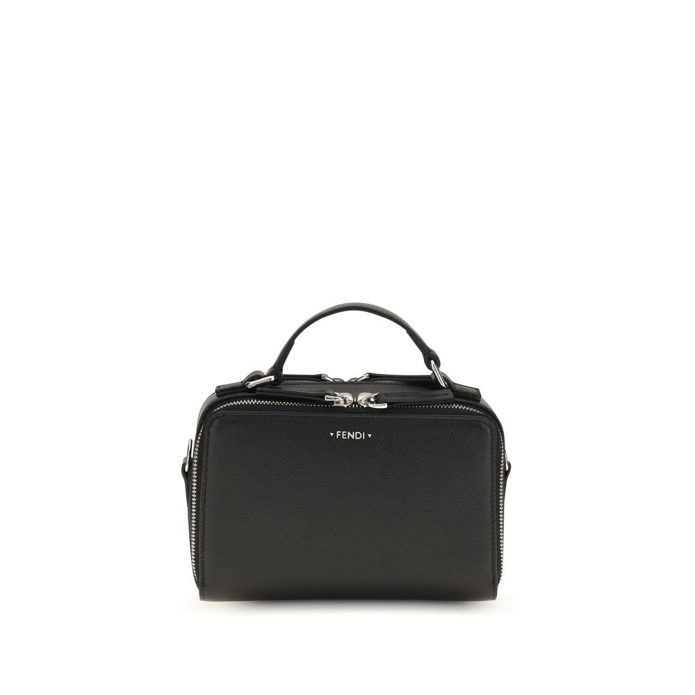 Fendi Black Calf Leather Shoulder Bag