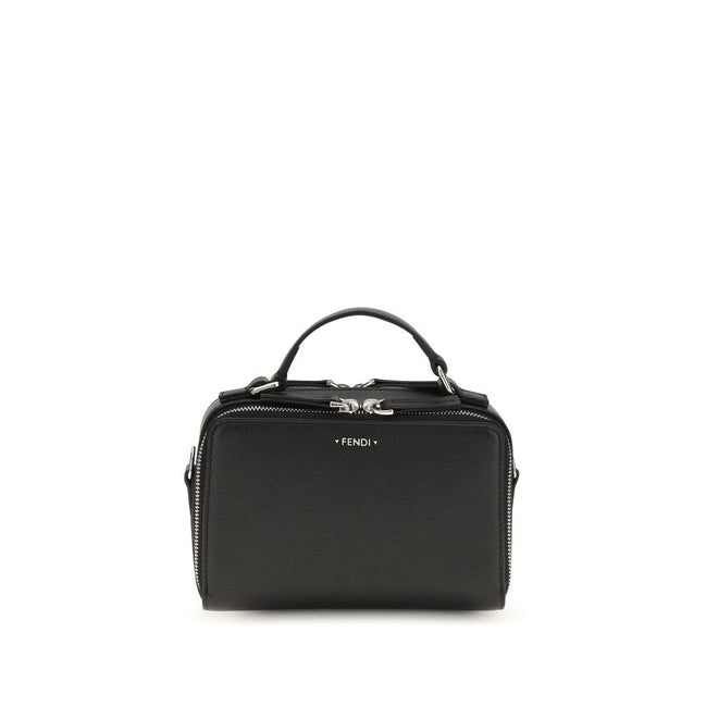 Fendi Black Calf Leather Shoulder Bag