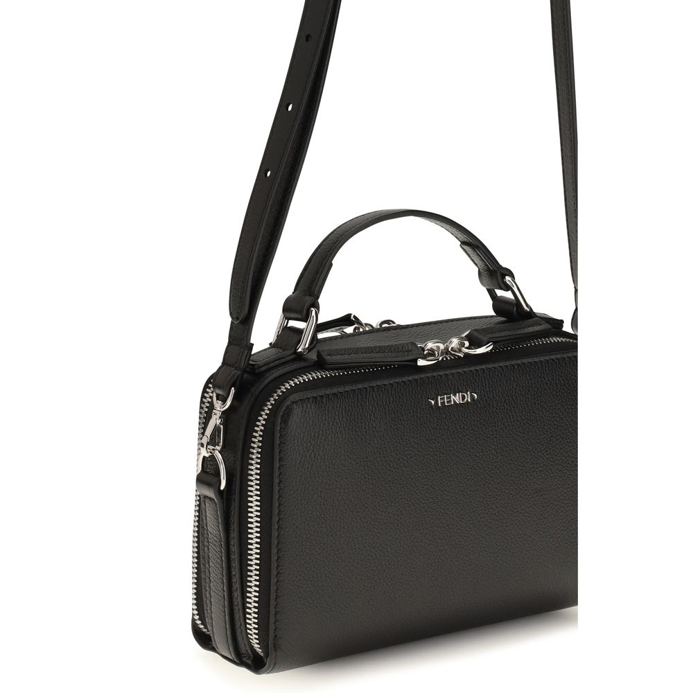 Fendi Black Calf Leather Shoulder Bag
