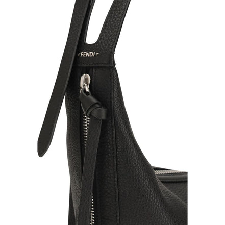 Fendi Black Calf Leather Shoulder Bag