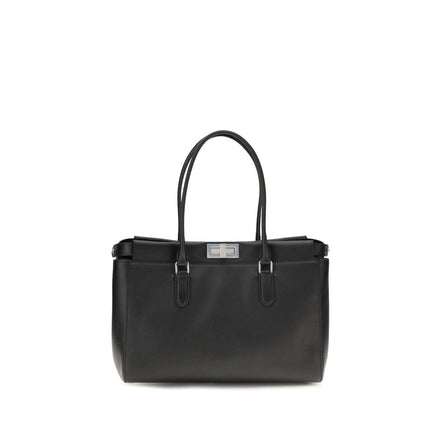 Fendi Black Calf Leather Shoulder Bag