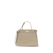 Fendi Beige Calf Leather Shoulder Bag
