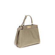 Fendi Beige Calf Leather Shoulder Bag