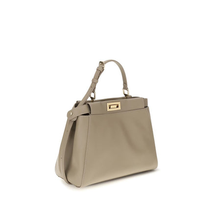 Fendi Beige Calf Leather Shoulder Bag