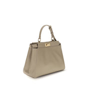 Fendi Beige Calf Leather Shoulder Bag