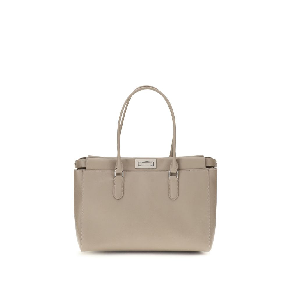 Fendi Beige Calf Leather Shoulder Bag
