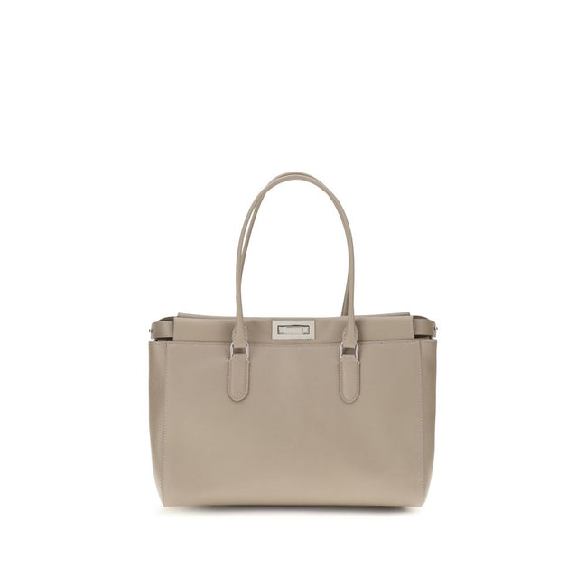 Fendi Beige Calf Leather Shoulder Bag