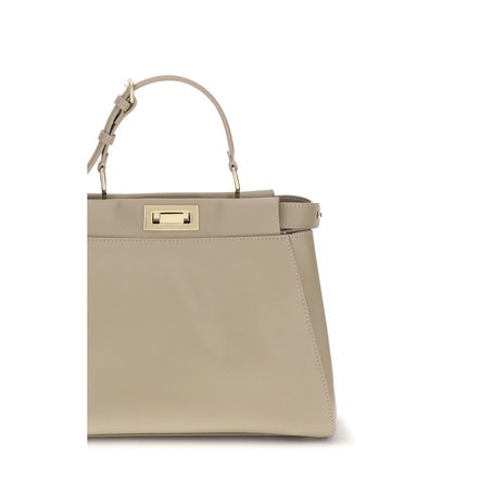 Fendi Beige Calf Leather Shoulder Bag