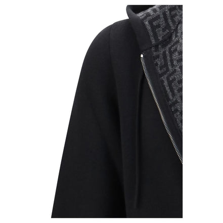 Fendi Black Cashmere Hoodie