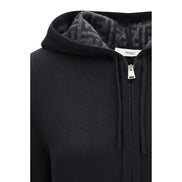 Fendi Black Cashmere Hoodie