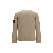 Stone Island Beige Wool Sweatshirt