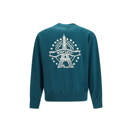 Kenzo Bicolor Wool Cardigan