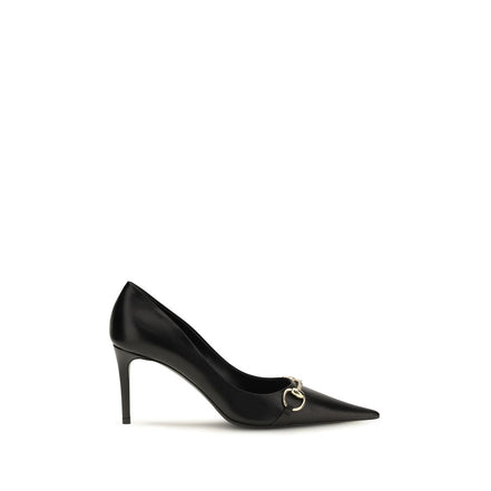 Gucci Black Calf Leather High Heel Pumps