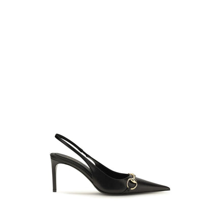 Gucci Black Calf Leather High Heel Pumps