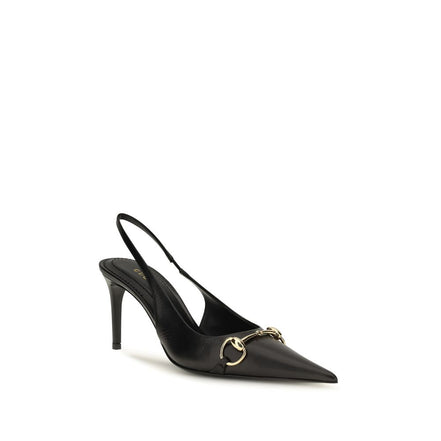 Gucci Black Calf Leather High Heel Pumps