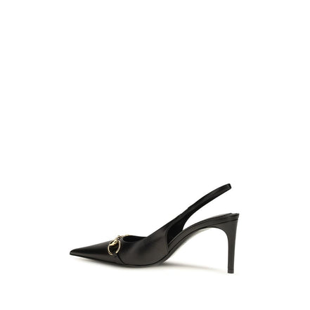 Gucci Black Calf Leather High Heel Pumps