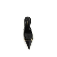 Gucci Black Calf Leather High Heel Pumps